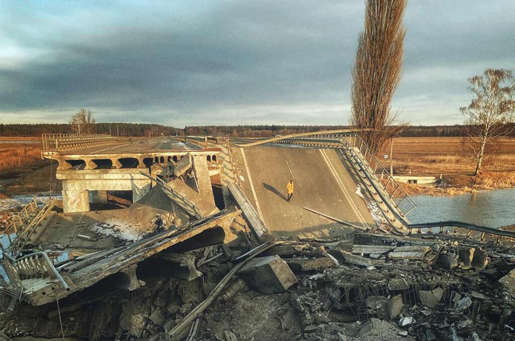 menklab taps ukraine war saving lives bridge bombing destroyed ukrainian bridge